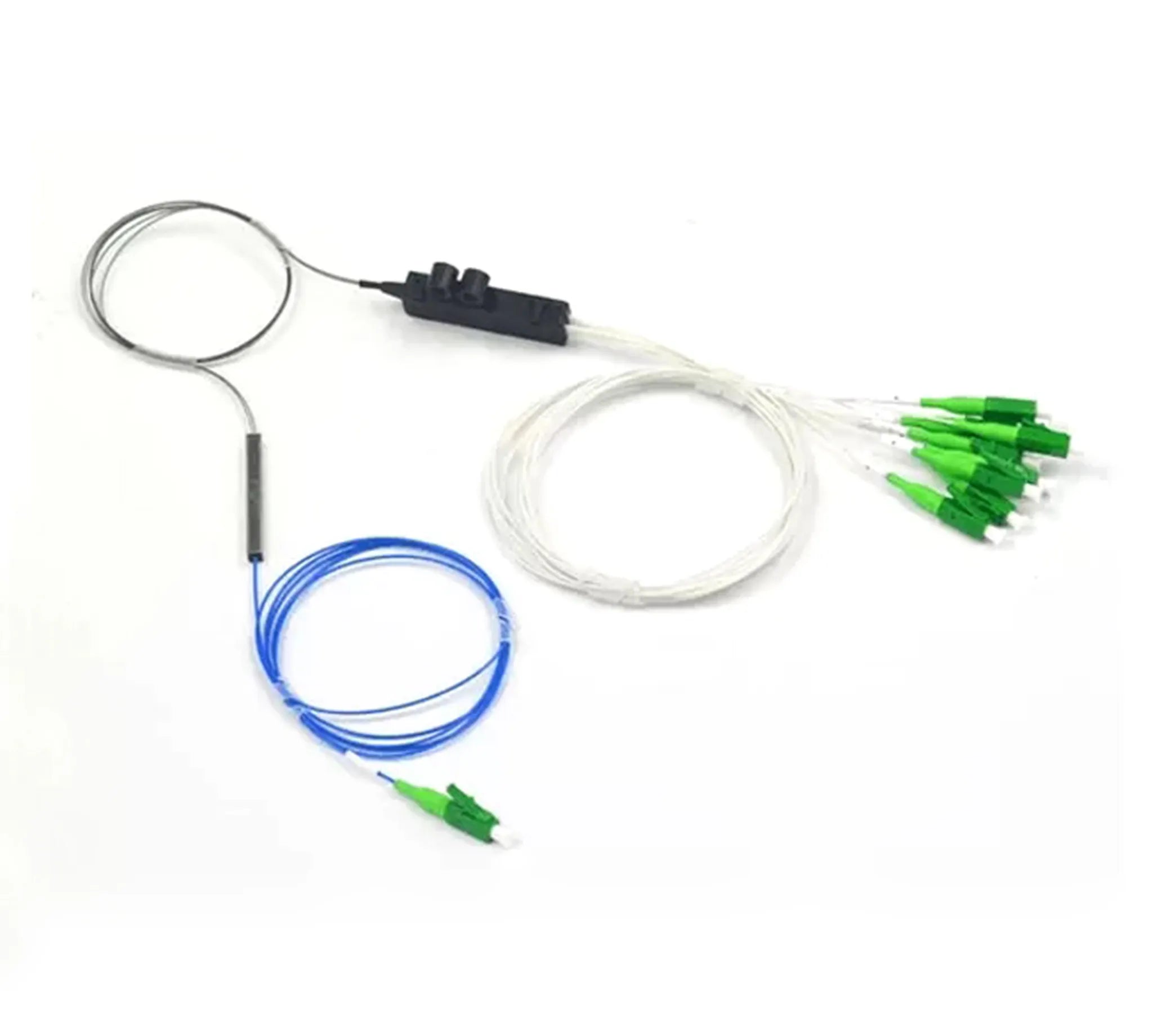 1X8 PLC Splitter,Fan-Out Kits With LC APC Connectors,900um patchcable