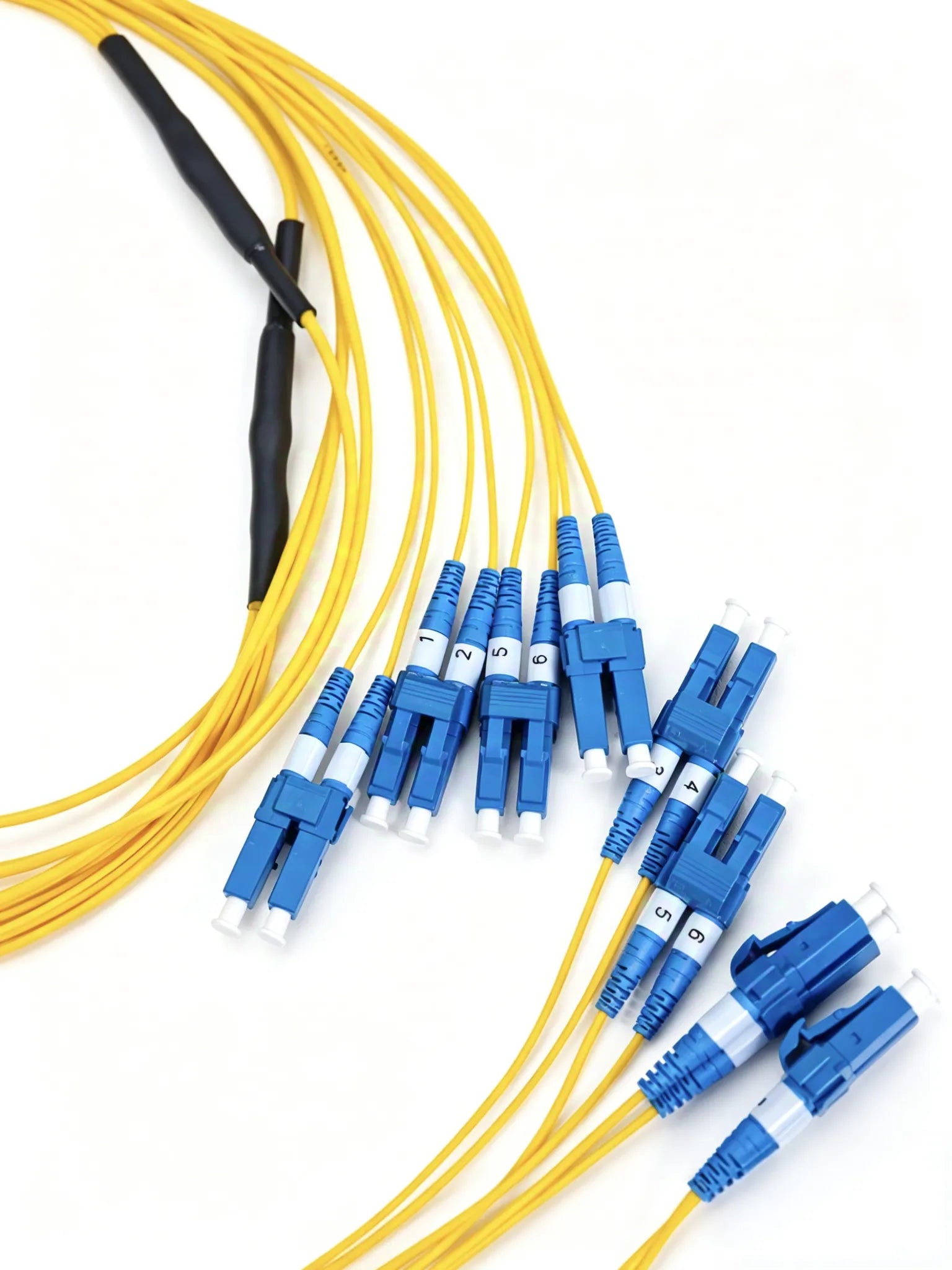 8 cores Duplex LC UPC Breakout Fiber Optic Cable