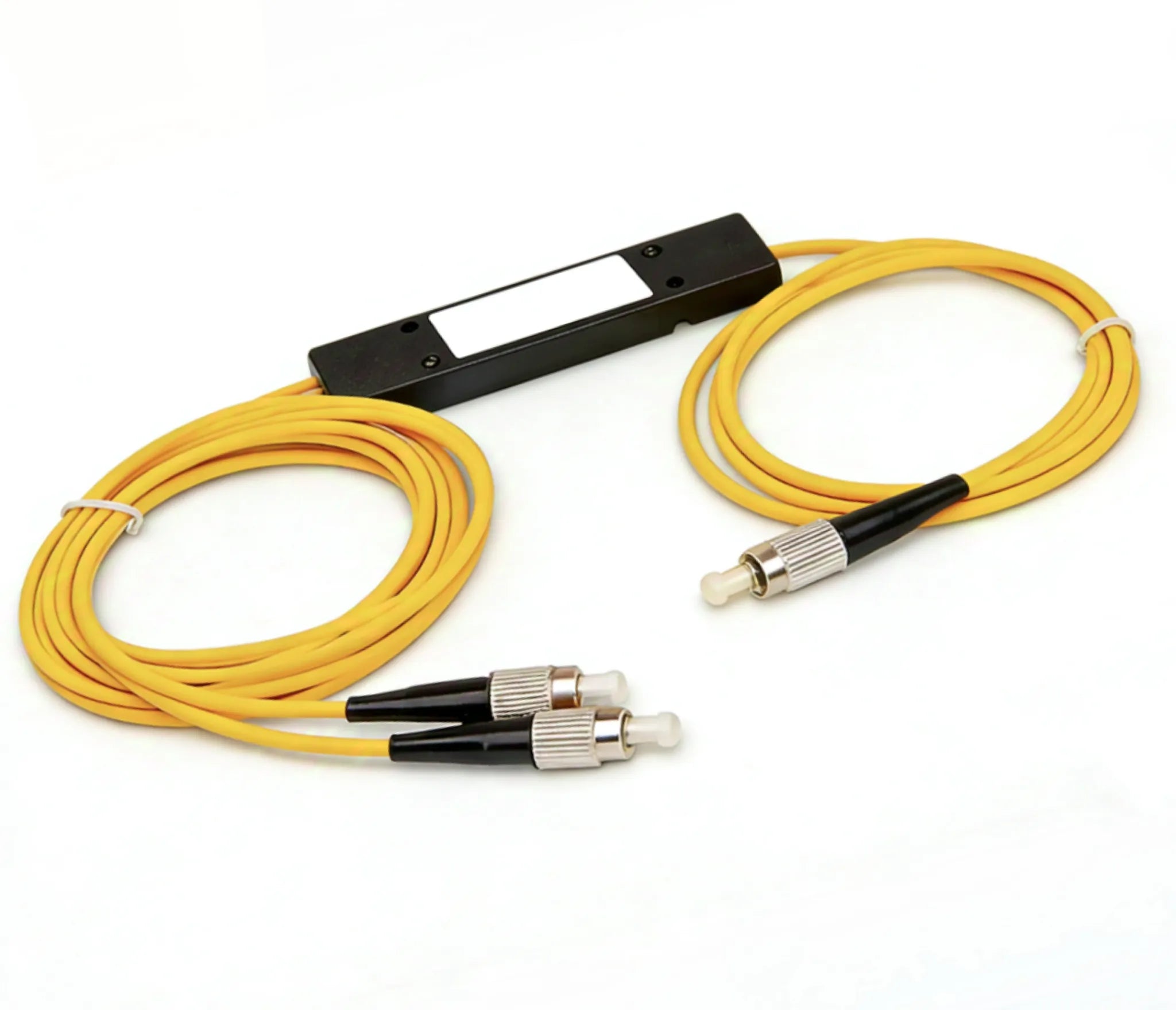 1x2 FC/APC Singlemode FBT Splitter 50/50 Split Ratio 1310/1550nm Dual Window Fused Biconical Taper Coupler for FTTH CATV PON Network