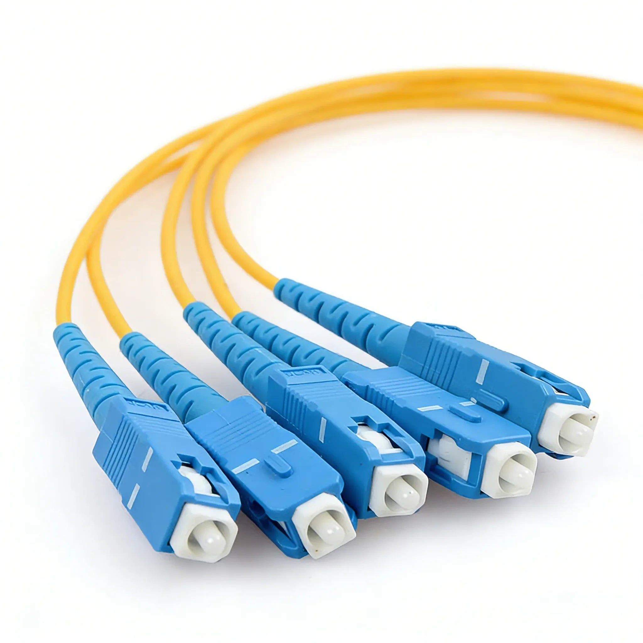 1x8 SC/UPC PLC Fiber Optic Splitter Singlemode G657A ABS Box  2.0mm/3.0mm Pigtailed Module
