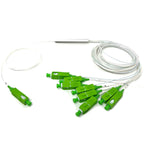 1×16 PLC Splitter Single Mode Mini Steel  900µm Fiber with SC/UPC Connectors
