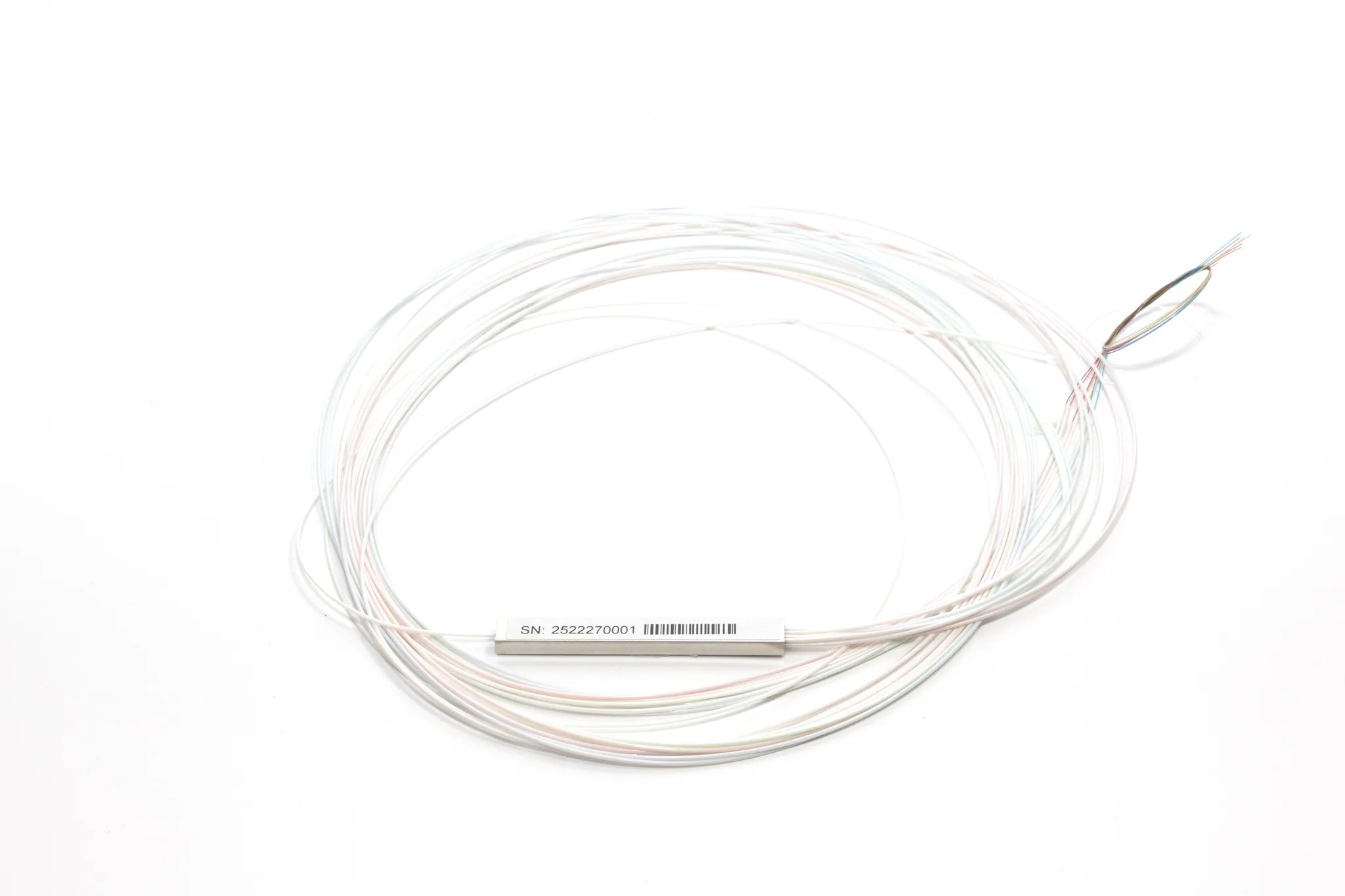 1x8 PLC wavelength 1310nm-1550nm,input 1m,output 1m,no connector ,900um patchcable,B type