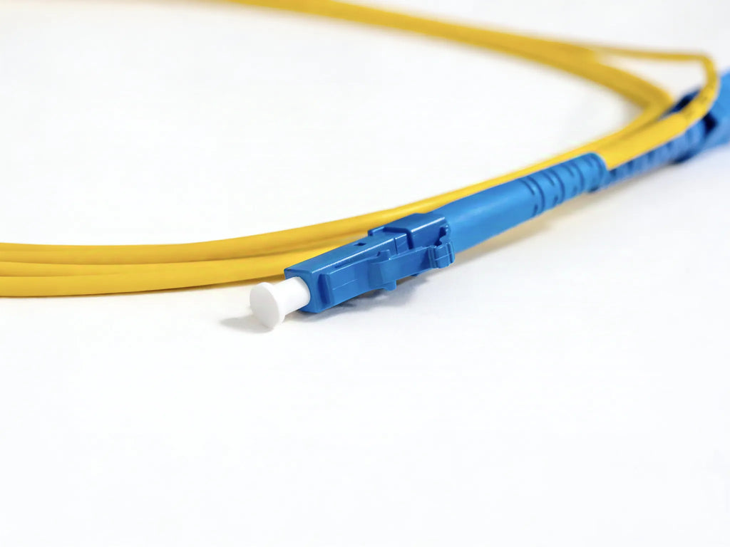 SC to LC Single Mode Fiber Patch Cord 3m | UPC Simplex G652D 9/125μm Yellow Fiber Jumper for FTTH Data Center