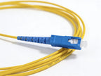 SC to LC Single Mode Fiber Patch Cord 3m | UPC Simplex G652D 9/125μm Yellow Fiber Jumper for FTTH Data Center
