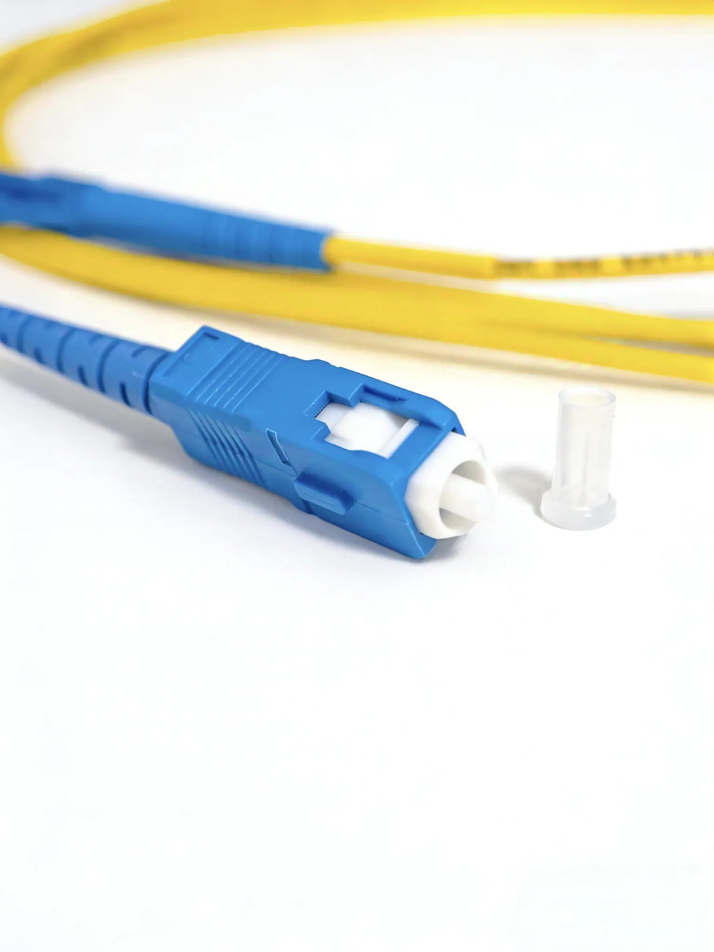 SC to LC Single Mode Fiber Patch Cord 3m | UPC Simplex G652D 9/125μm Yellow Fiber Jumper for FTTH Data Center