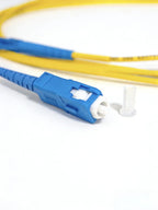 SC to LC Single Mode Fiber Patch Cord 3m | UPC Simplex G652D 9/125μm Yellow Fiber Jumper for FTTH Data Center