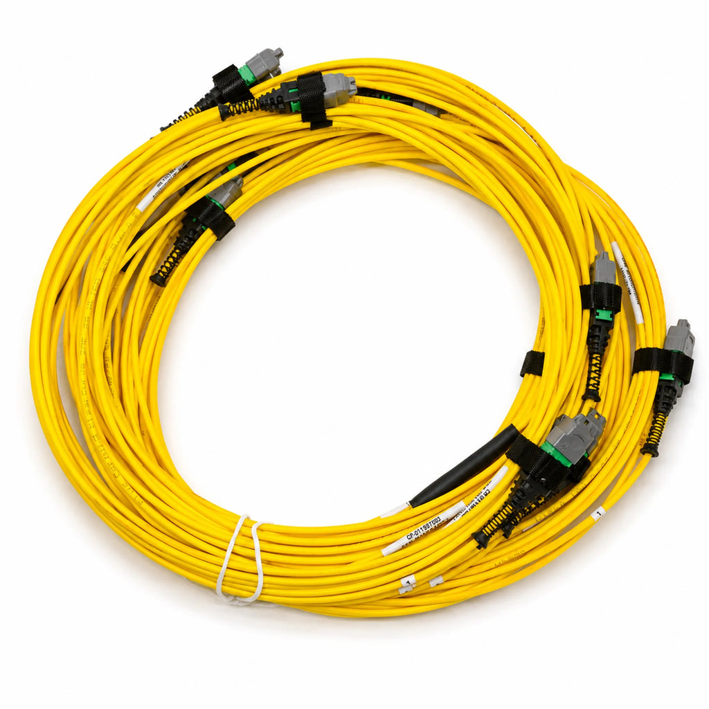 24F MTP PRO(F)/APC to 24F MTP PRO(M)/APC APC Single Mode Trunk OFNP Fiber Optic Patch Cord 5m, Yellow, for Data Center Network