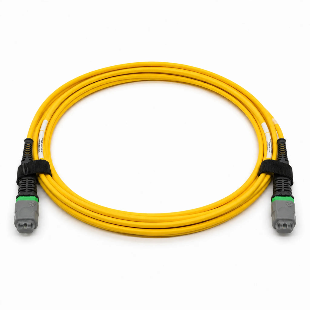 24F MTP PRO(F)/APC to 24F MTP PRO(M)/APC APC Single Mode Trunk OFNP Fiber Optic Patch Cord 5m, Yellow, for Data Center Network