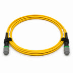 24F MTP PRO(F)/APC to 24F MTP PRO(M)/APC APC Single Mode Trunk OFNP Fiber Optic Patch Cord 5m, Yellow, for Data Center Network