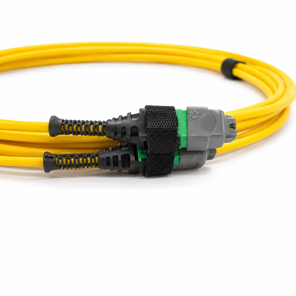 24F MTP PRO(F)/APC to 24F MTP PRO(M)/APC APC Single Mode Trunk OFNP Fiber Optic Patch Cord 5m, Yellow, for Data Center Network