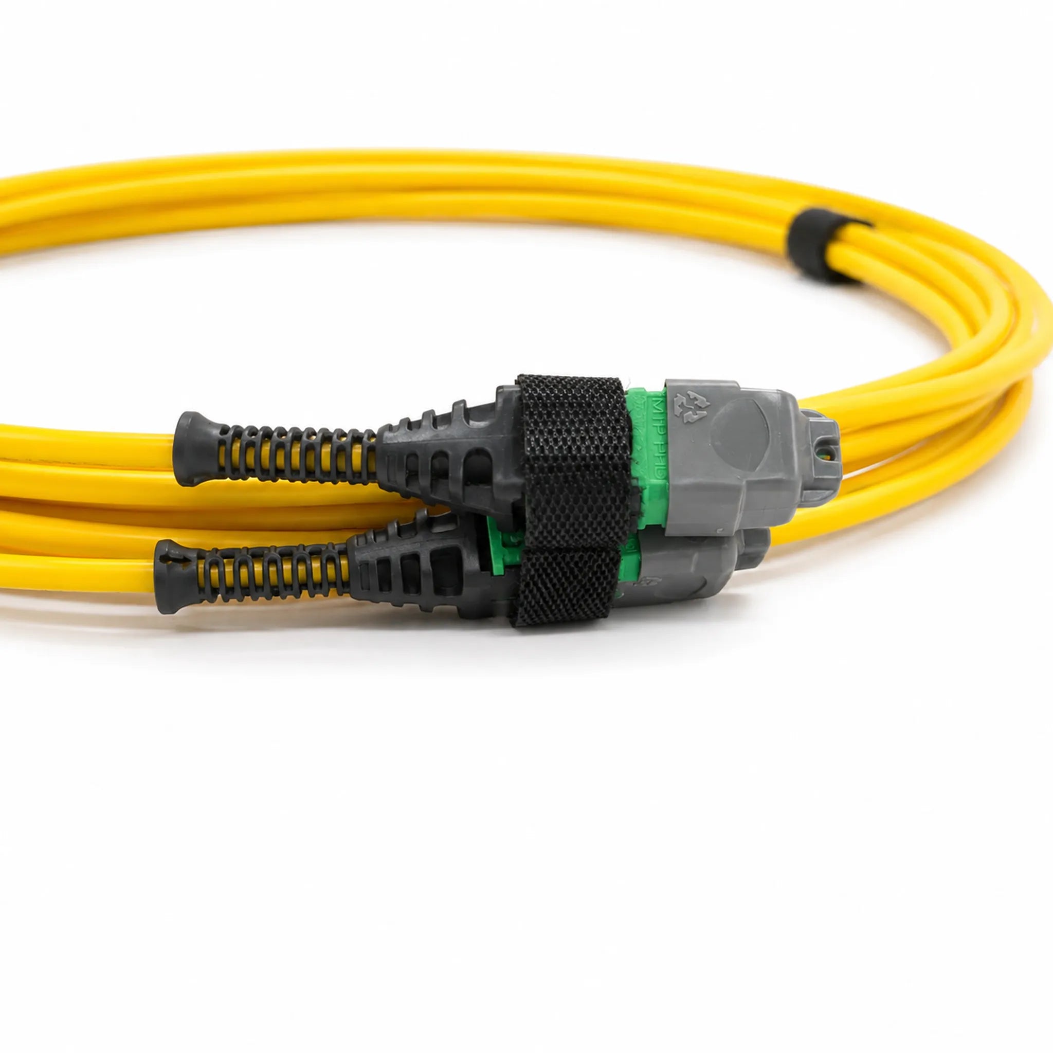 24F MTP PRO(F)/APC to 24F MTP PRO(M)/APC APC Single Mode Trunk OFNP Fiber Optic Patch Cord 5m, Yellow, for Data Center Network