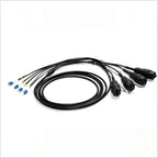 Duplex 8 core G657B3 Fibre LC-LC Waterproof Armored TPU Fiber Patch Cord