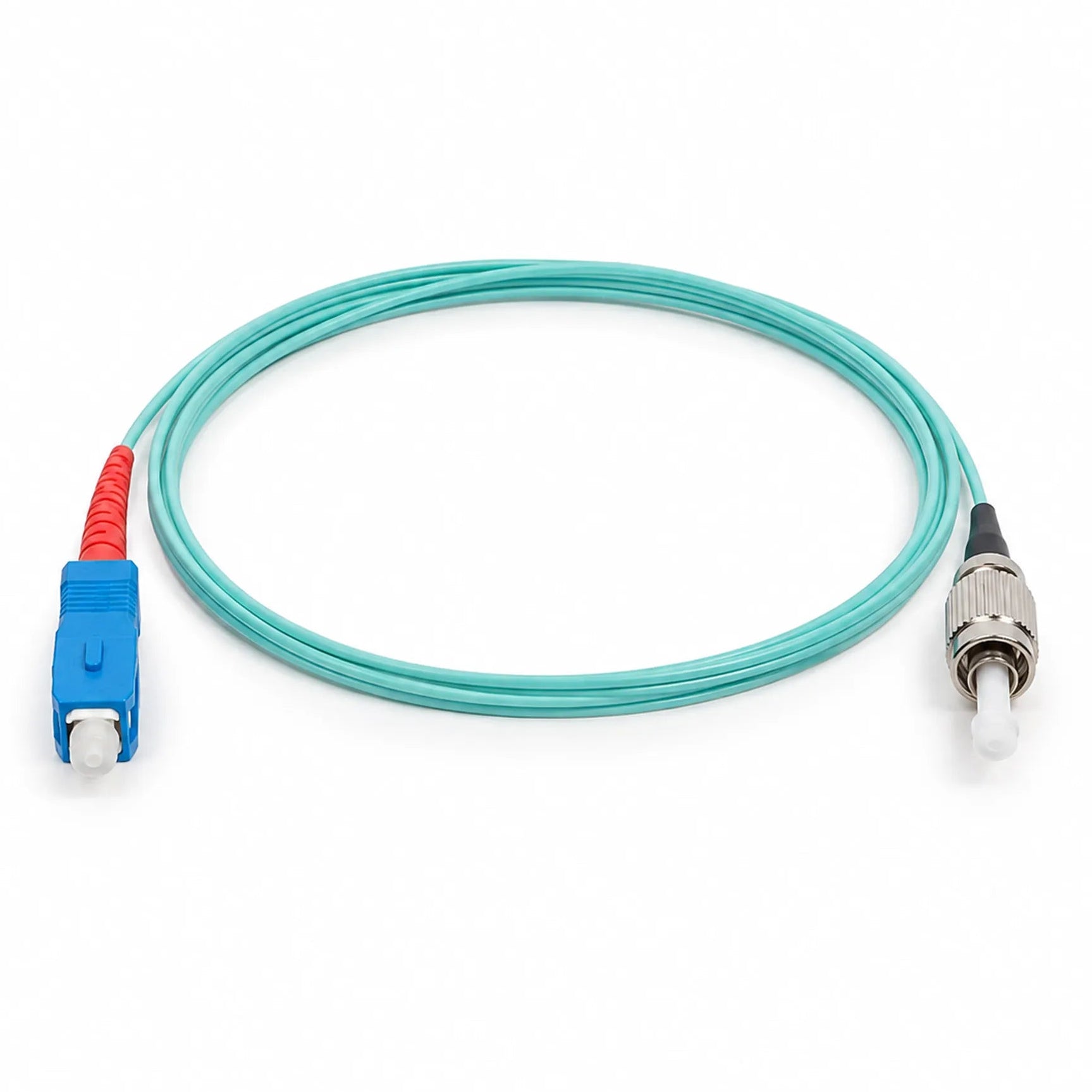 Simplex,testing patch cord,OM3,1F 2mm OFNR SC UPC - FC UPC 0.5m,aqua Test Master Patch Cord