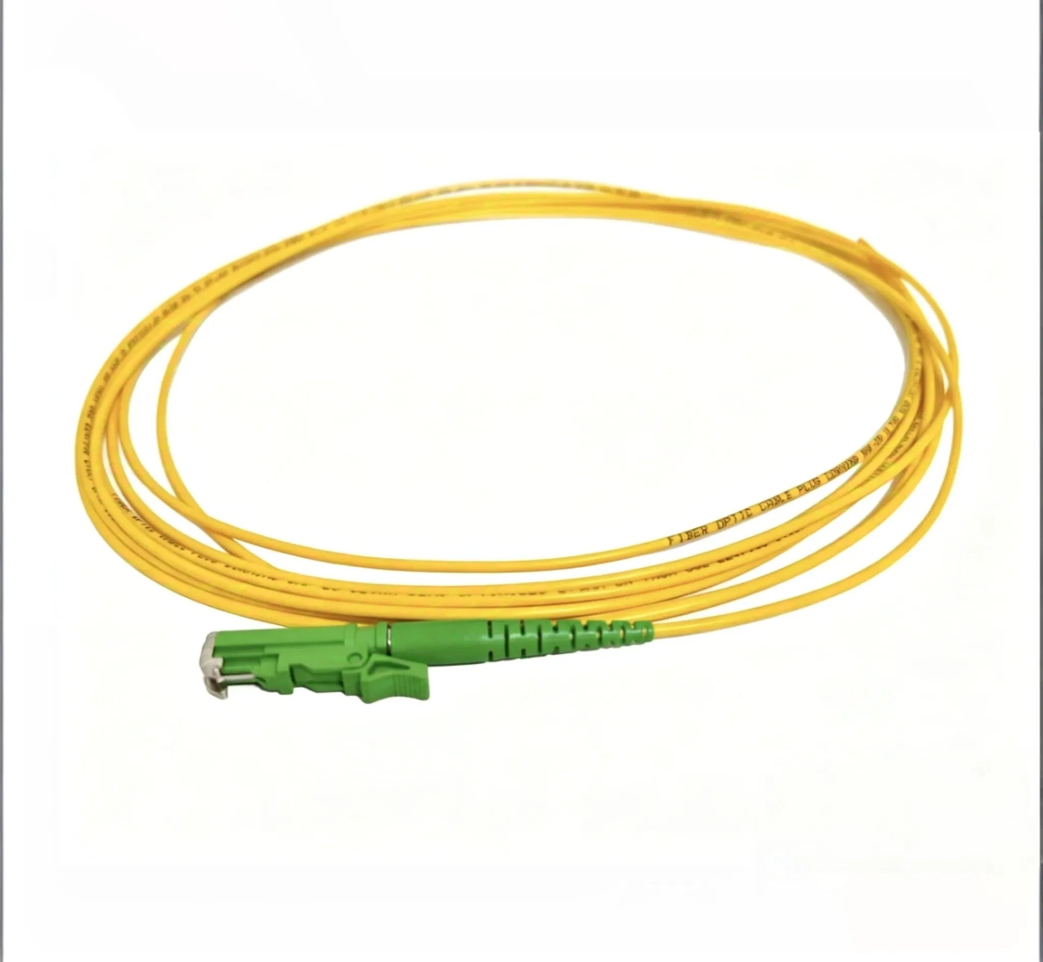 E2000 APC OS2 1 Fiber Fiber Optic Pigtail 1.5m, Yellow, for FTTH