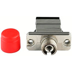 FC/UPC Female to SC/UPC Female Singlemode Simplex Metal Fiber Optic Hybrid Adapter/Coupler With Flange