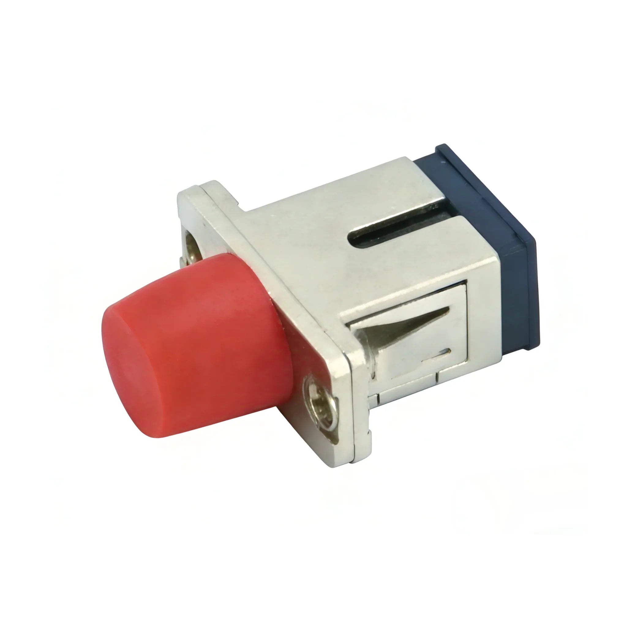 FC/UPC Female to SC/UPC Female Singlemode Simplex Metal Fiber Optic Hybrid Adapter/Coupler With Flange