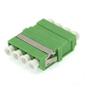 LC/APC Quad Single Mode Plastic Fiber Optic Adapter/Coupler with Flange