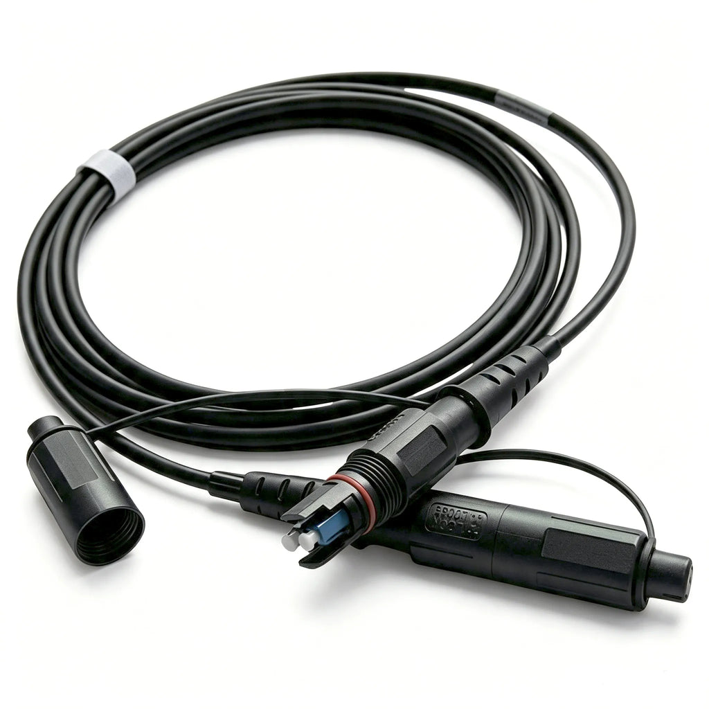 LC IP67 Waterproof Fiber Patch Cord G657A2 Single Mode FTTA Outdoor OptiTap Jumper