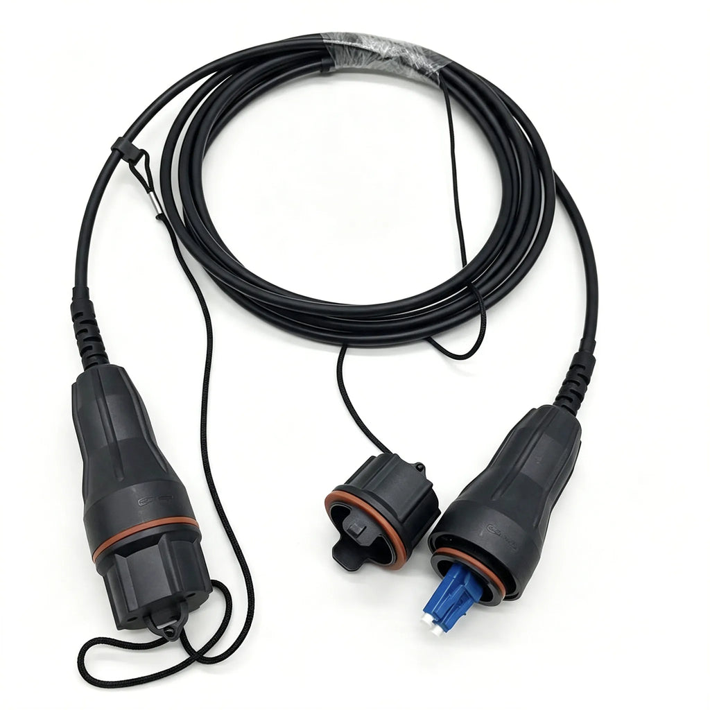 LC IP67 Waterproof Fiber Patch Cord G657A2 Single Mode FTTA Outdoor OptiTap Jumper