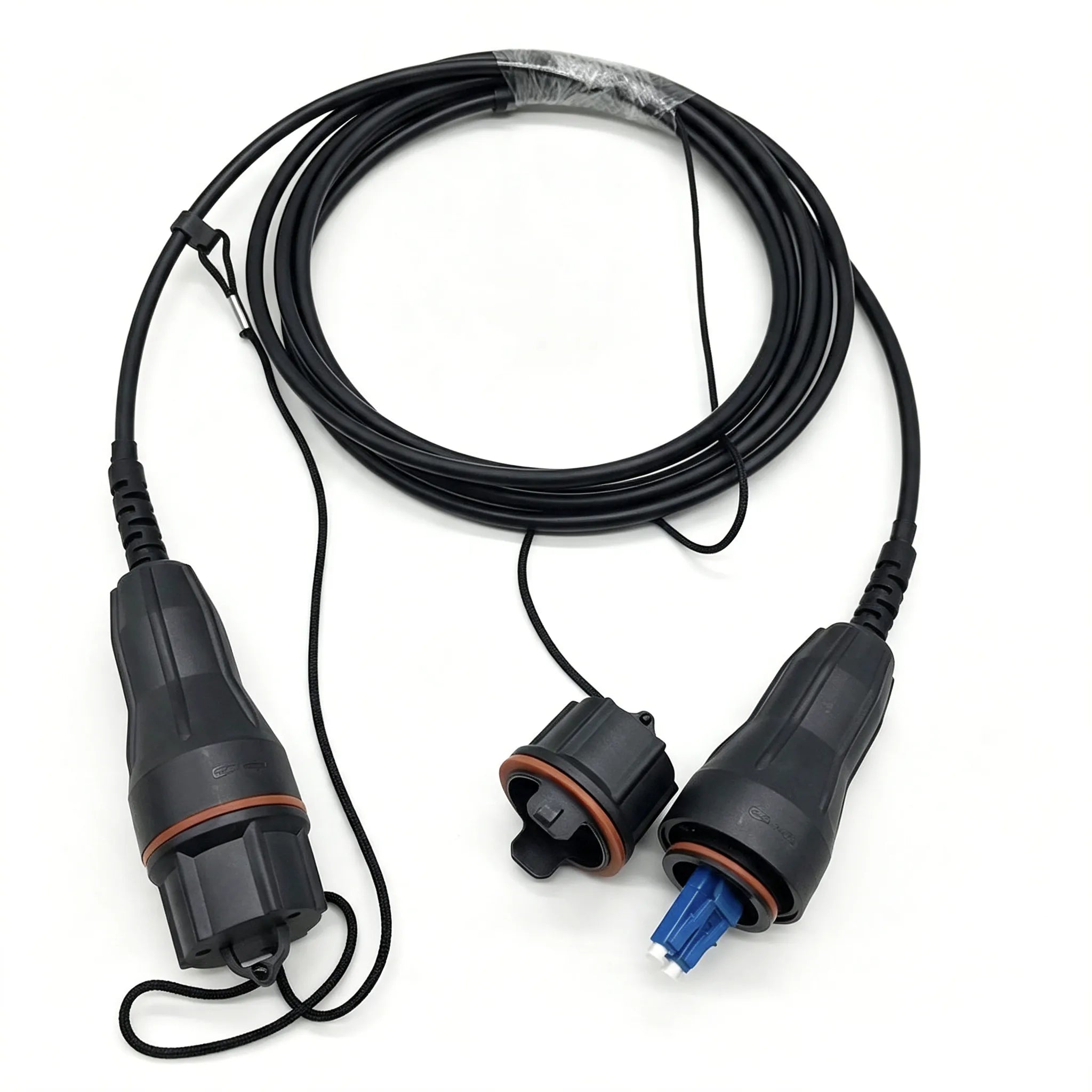 LC IP67 Waterproof Fiber Patch Cord G657A2 Single Mode FTTA Outdoor OptiTap Jumper
