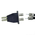 LC/UPC Male to ST/UPC Female Multimode Duplex Fiber Optic Adapter