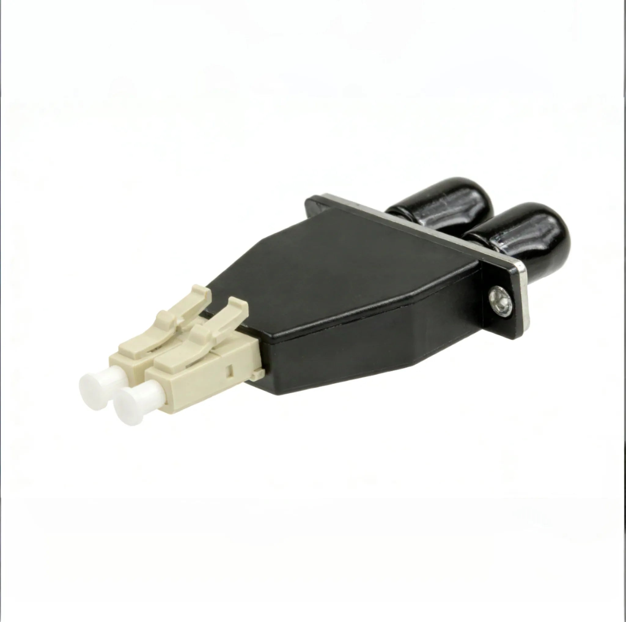 LC/UPC Male to ST/UPC Female Multimode Duplex Fiber Optic Adapter