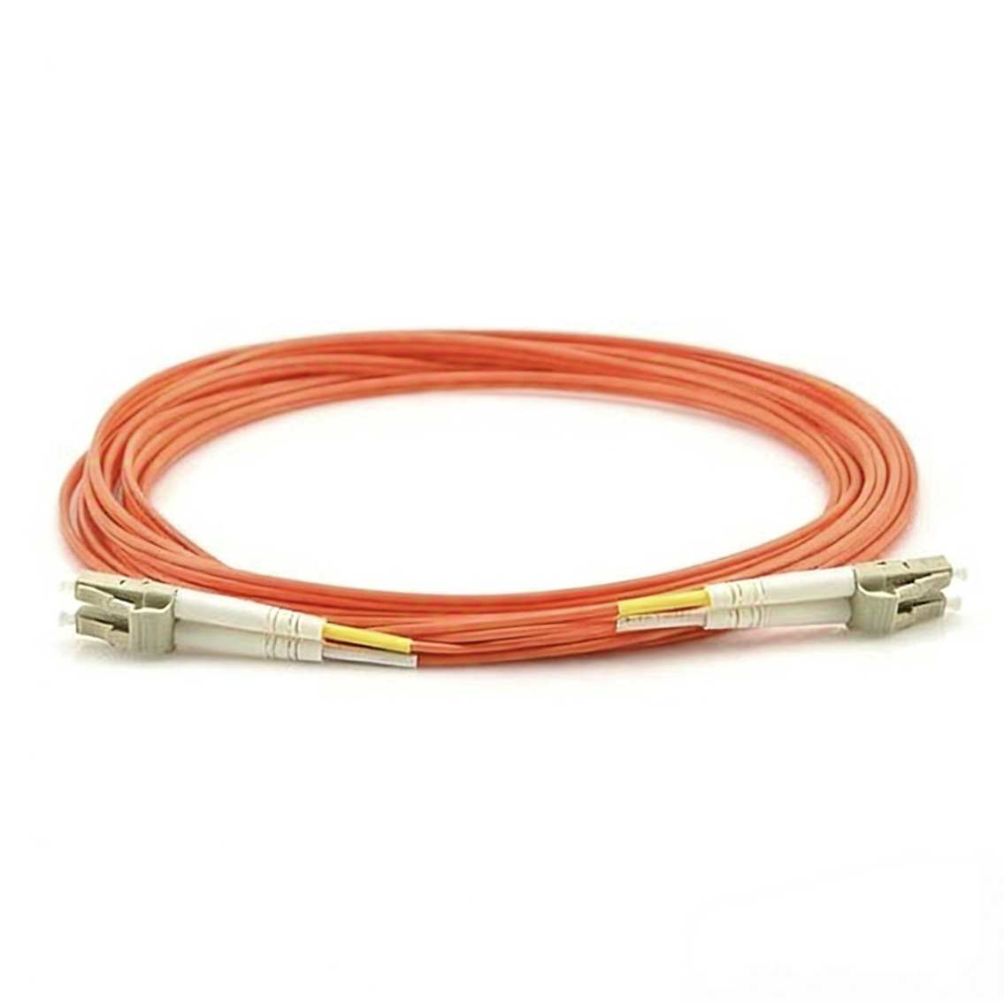 LC-LC OM2 Multimode Duplex LSZH Fiber Optic Patch Cable Orange For Data Centers