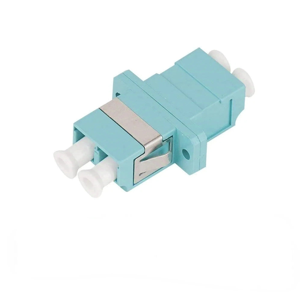 LC/UPC to LC/UPC Duplex Multimode OM3 Fiber Optic Adapter/Coupler with Flange