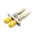 ST Female to LC Male Multimode Duplex Fiber Optic Adapter/Coupler