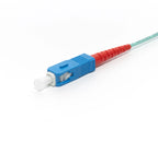 Simplex,testing patch cord,OM3,1F 2mm OFNR SC UPC - FC UPC 0.5m,aqua Test Master Patch Cord