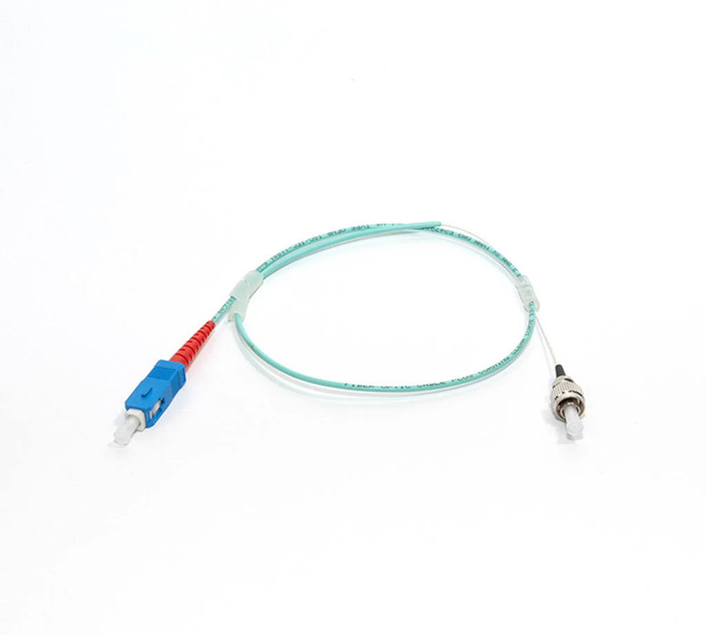 Simplex,testing patch cord,OM3,1F 2mm OFNR SC UPC - FC UPC 0.5m,aqua Test Master Patch Cord