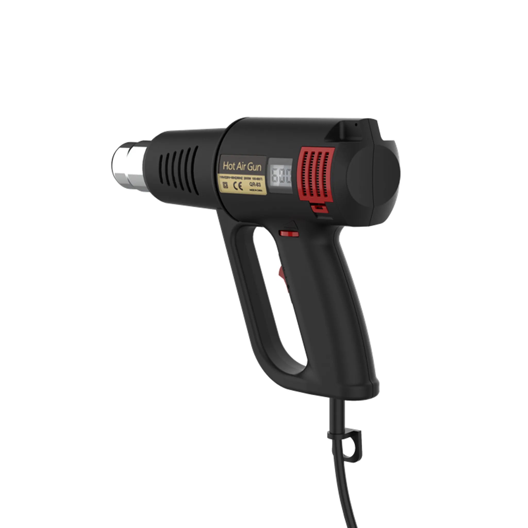Digital Display Temperature Adjustable Hot Air Gun, Heat Shrink Tool for Fiber Optic Patch Cord