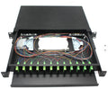 19 Inch Rack Mount ODF 1U 12 Port 12 Duplex DX SC 24 Fibers ODF Fiber Optic Patch Panel