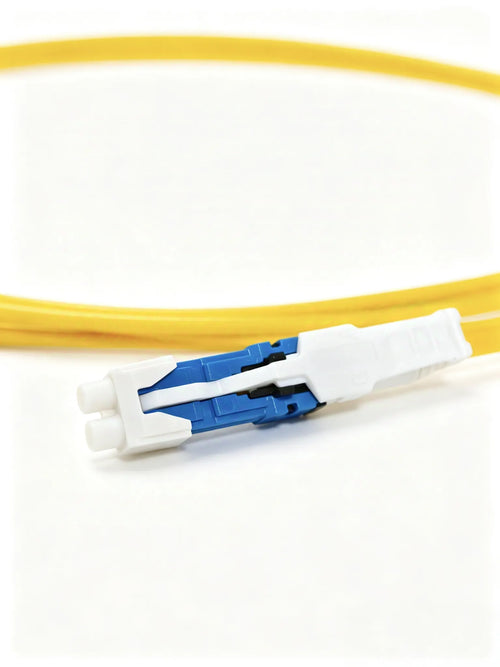 CS to LC Uniboot Push-Pull Single Mode Duplex LSZH Fiber Optic Patch Cord 3m, Yellow, for Network & Data Center