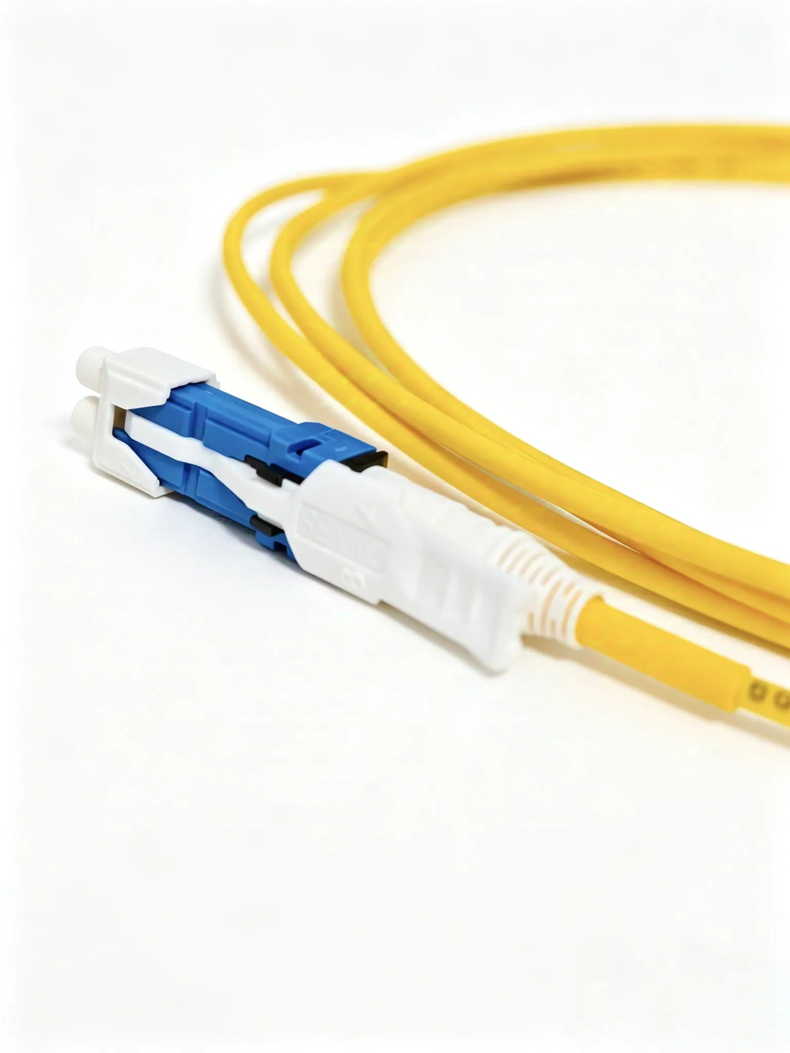 CS to LC Uniboot Push-Pull Single Mode Duplex LSZH Fiber Optic Patch Cord 3m, Yellow, for Network & Data Center
