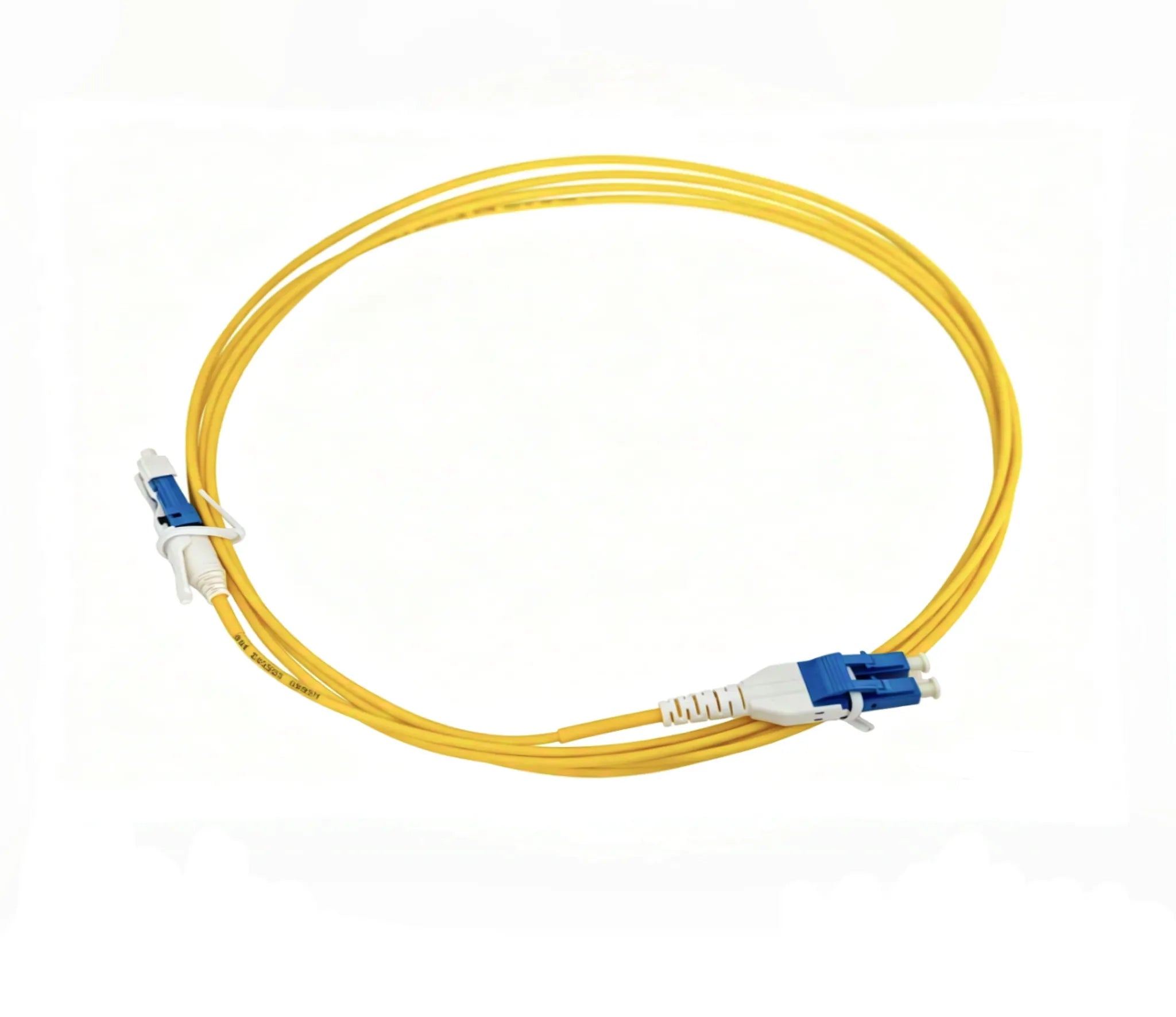 CS to LC Uniboot Push-Pull Single Mode Duplex LSZH Fiber Optic Patch Cord 3m, Yellow, for Network & Data Center