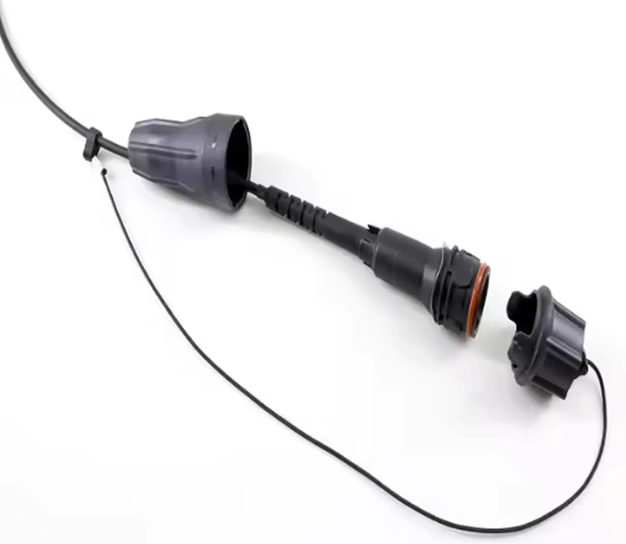 Duplex 8 core G657B3 Fibre LC-LC Waterproof Armored TPU Fiber Patch Cord